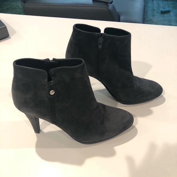 Stuart Weitzman Slate Grey Booties Ankle Boots - Picture 3 of 5